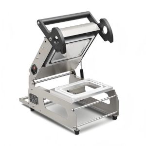 China Compact Design Manual Heat Sealer Machine  FR160E for Food Tray Sealing Easy to use Food and Meat Package  for Plastic Containers on sale