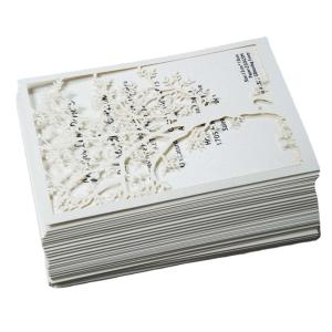 Love Tree Greeting Card Hollow Radium Carving Wedding Invitation