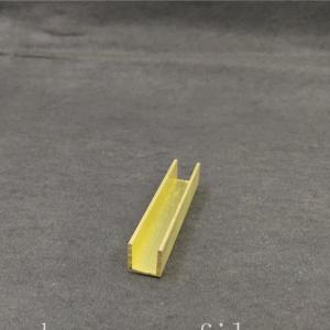 Glass Edging C36000 U Shaped Channel Metal With Polished Surface