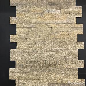Natural Stone , Yellow Granite Tiger Skin Quartzite Ledge Stacked Stone