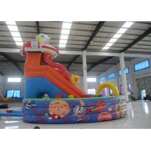 Space Theme Commercial Inflatable Water Slides Digital Printing High Slide
