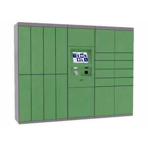 Green Intelligent Laundry Locker With Safety Camera Option , Simple Operation