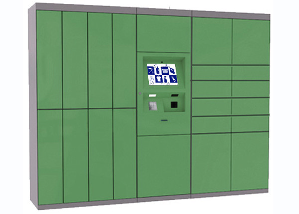 Green Intelligent Laundry Locker With Safety Camera Option , Simple Operation