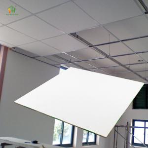 4x8 Rectangle Shape Gypsum PVC Ceiling Tiles Mold Proof Fire Proof