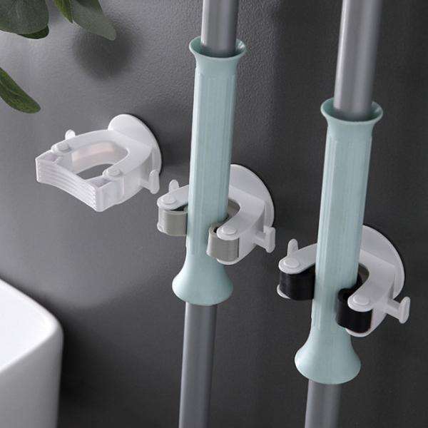 Buy Self Adhesive Mop and Broom Holder Gripper Organization Tool for Home Garden at wholesale prices