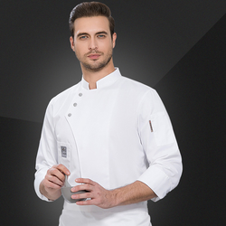 OEM Service Restaurant Costume Bar Kitchen Women Fitted Chef Coat