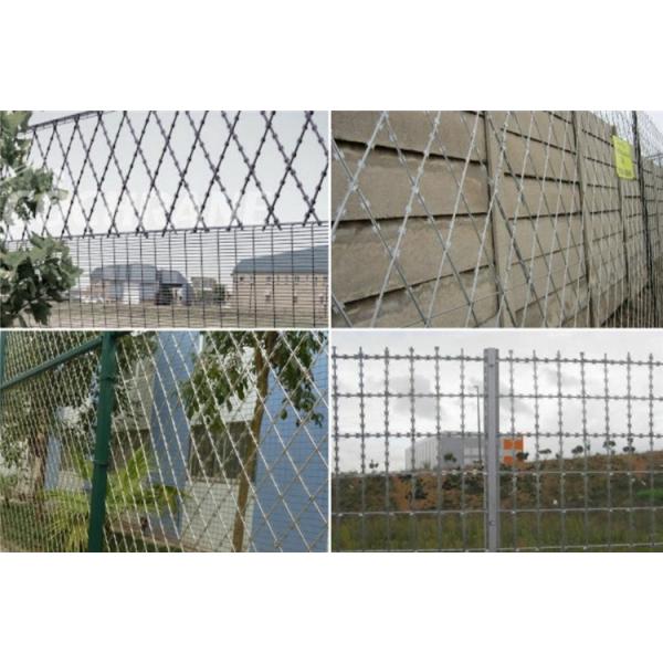 Cheaper Price Galvanized / Power Coated Rustproof Razor Wire Fencing For Prison