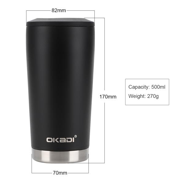 Double Wall SS Inner 304 Vacuum Drink Cooler For Travel Occasion