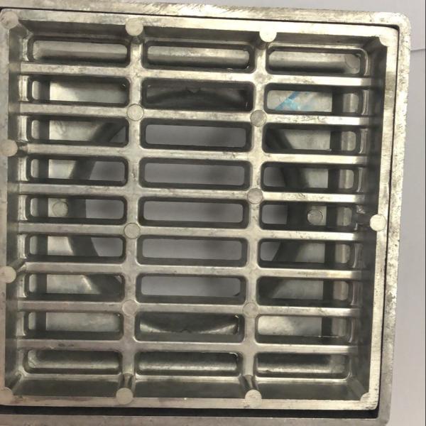 Buy Semi Finished 20cm Manhole  Aluminum Drain Cover Round To Square at wholesale prices