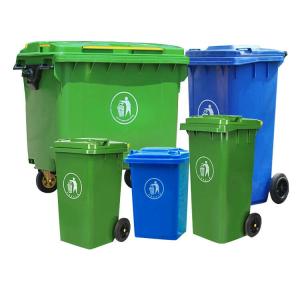 China Factory Plastic Material Garbage Container Rubbish Bin Trash Can Dustbin Transparent Recycle Waste Bin on sale
