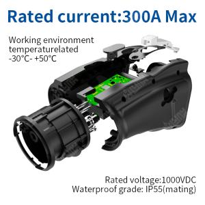 Portable Ev Charger Ccs1 to Chademo Adapter Electric Vehicle Car Connector 300A