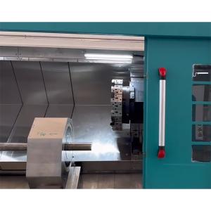 Double Turrets Cnc Mill Turn Lathe Double Spindle Long Pipe Long Part Processing