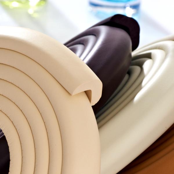 Plastic NBR Tablet Edge Corner Protector 500CM Length For Baby Safety