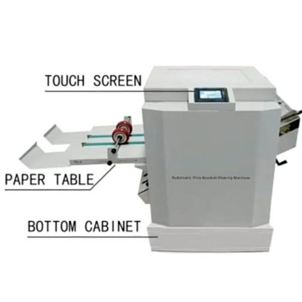 Computerized Booklet Paper Folding Binding Machine Saddle Flat Stitch Binding