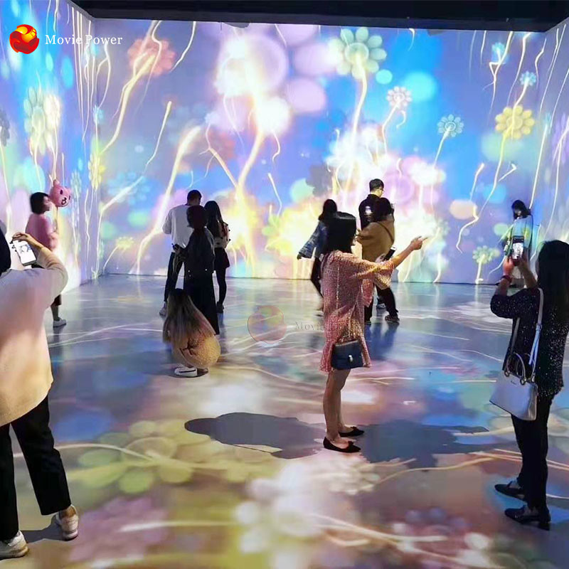 Children Playground Equipment 3d Projector Hologram Tunnel Interactive Motion