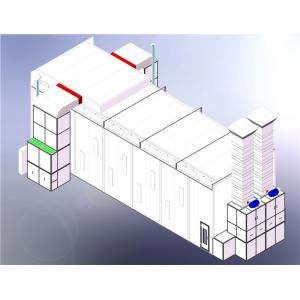 15m Bus Spray Booth Semi - Down Draft Extraction OEM