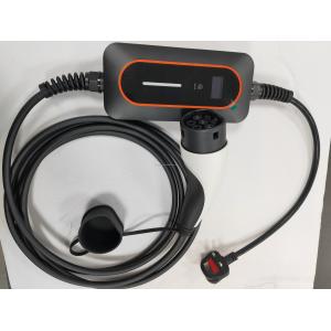 Type 2 Portable EV Charger 8A 10A 13A Adjustable With UK Plug And LCD Display