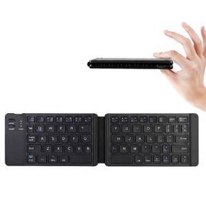 Rechargeable Full Size Folding Keyboard , Folding Wireless Keyboard Compatible