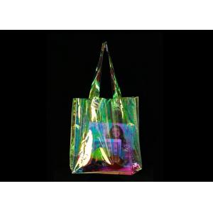 Laser Transparent 0.3mm Pvc Shopping Bag For Ladies Street