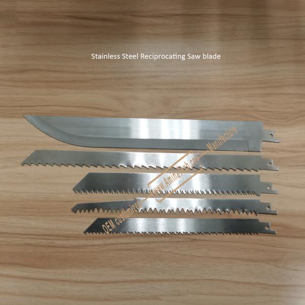Stainless Steel Reciprocating Saw blade 12"x19mmx3T,Cutting Wood,Frozen Meat,Bones