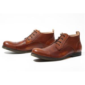 Burnished Finishing Mens Leather Dress Shoes Lace - Up Handmade Italian Leather