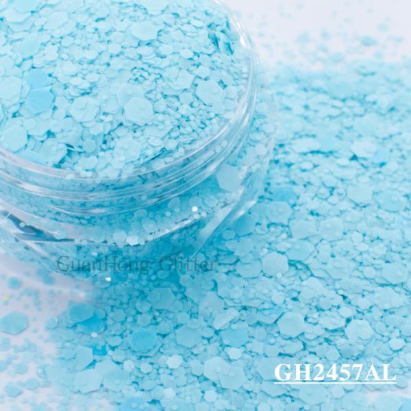 Matte Solvent Resistant Glitter Epoxy Chunky Mix For Nail Arts Decorations