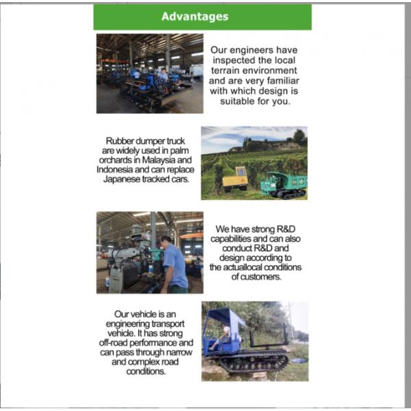 Hydraulic Tipping GF2000 Dumper Crawler Dumper Transporter For Construction Site 4