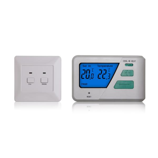 Buy Dual Fuel Heat Pump Thermostat Non Programmable With Blue Backlight at wholesale prices