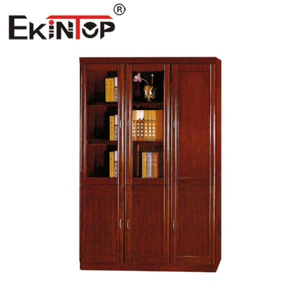 Buy Solid Wood Leather Office File Cabinet Thickened Plate Floor File Cabinet at wholesale prices