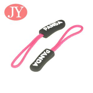 Jiayang zipper pull tab TPU Silicon paracord customized TPU zipper puller for