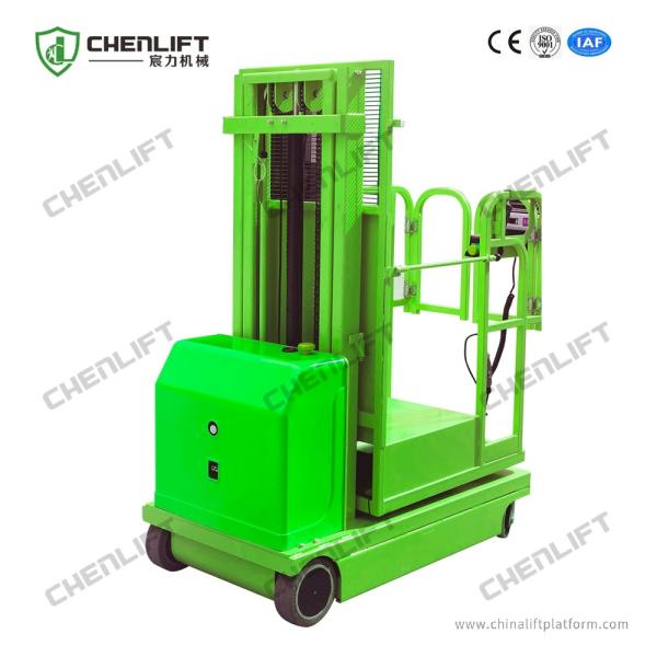 Buy 2.7 - 4.5m Self Propelled Electric Order Picker Machine Use In Warehouse at wholesale prices