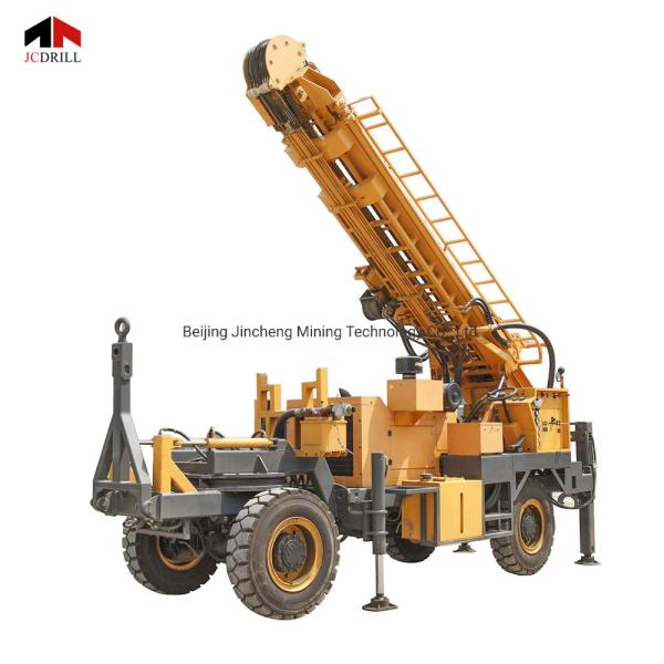 Buy Trailer Mounted 92KW Hydraulic Rotary Water Well Drilling Rig at wholesale prices