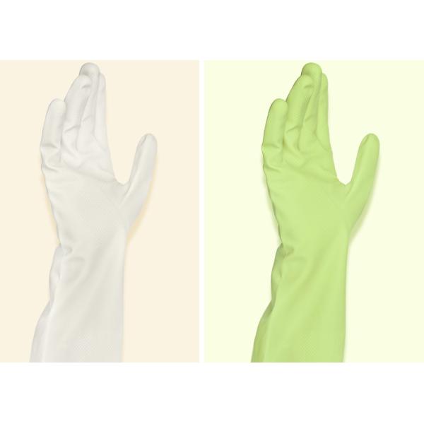 Puting Latex Gloves thick work protection resistant kitchen food wash wear rubber household soft white S