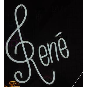 China René neon sign French custom neon sign handmade led flexable tube material on sale