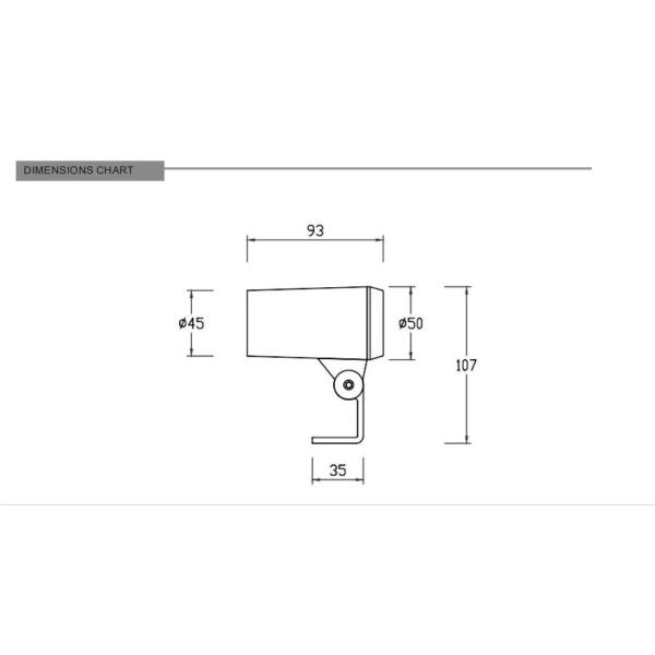 Aluminum extruded and die-casting Led flood light MODIS 2(Detachable) Outdoor Lighting