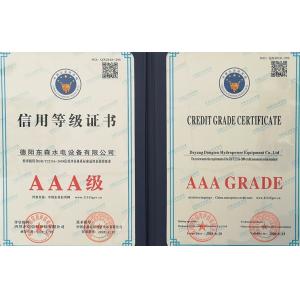 Deyang Dongsen Hydropower Equipment Co., Ltd. Certifications