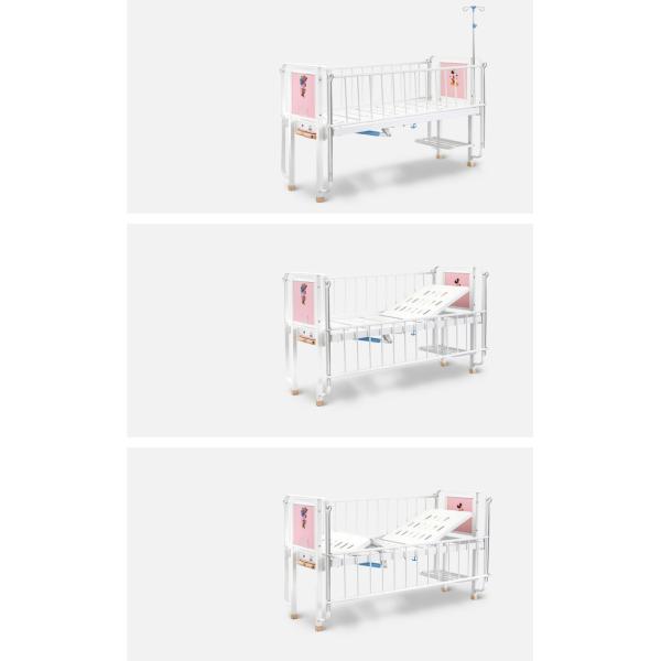 2 Cranks 2 Function Newborn Medical Crib Adjustable Nursing Child Hospital Bed Stainless Steel Manual Babies Pediatric Bed