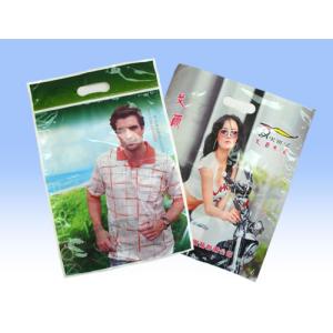 Thin Plastic Cloth Bag Gloss Matt Surface Handle ISO14000 Certification