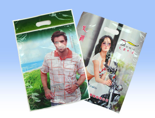 Buy Thin Plastic Cloth Bag Gloss Matt Surface Handle ISO14000 Certification at wholesale prices