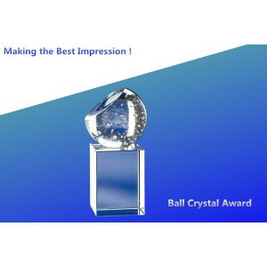 China blank crystal ball award/3d laser crystal ball/2d laser crystal globe award/crystal trophy on sale