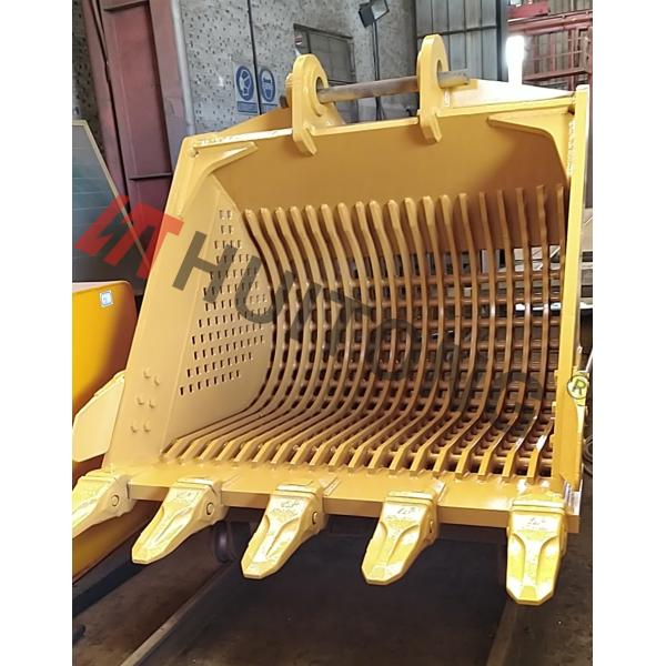 80mm Grid 1500mm Width Skeleton Rock Bucket For 20-25 Tons Excavator