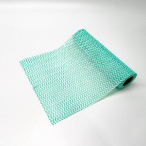 Viscose Polyester Kitchen Cleaning Wipes Printed Absorbent Reusable 100gsm