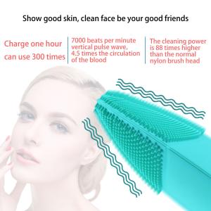 China High Frequenc Exfoliating Silicone Skin Brush Food Grade Material 6000rpm on sale