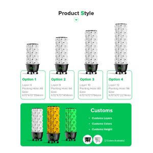 Baolida 6 Layers 48 Holes Vegetable Farming Hydroponics Equipment Grow Cultivo