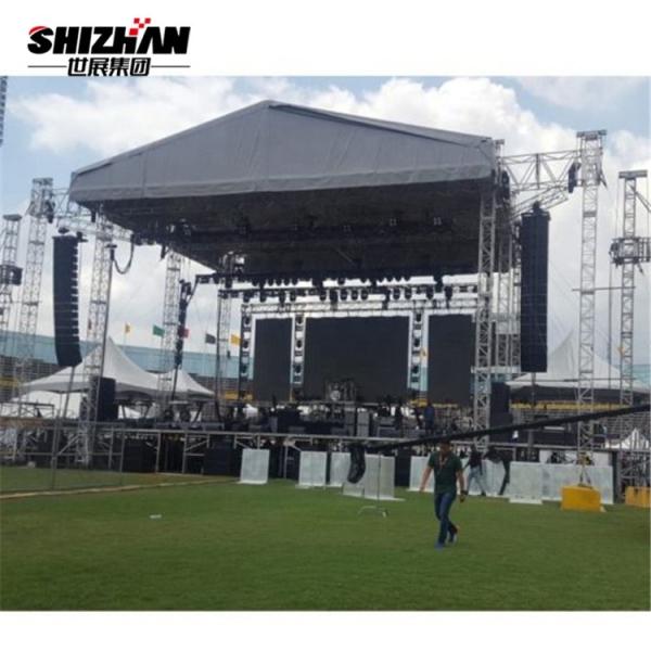 Buy 300*300mm 2m Length Aluminium Lighting Truss With Height Adjustable Wooden Stage at wholesale prices