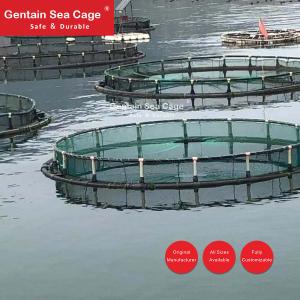 Customized Sizes Aquaculture Fish Cage , Fish Farming Cage For Sea Farming