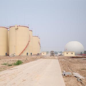 Free Standing Dual Membrane Biogas Balloon