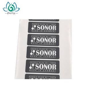 Dumb Black CMYK PET Label Printing Custom Self Adhesive