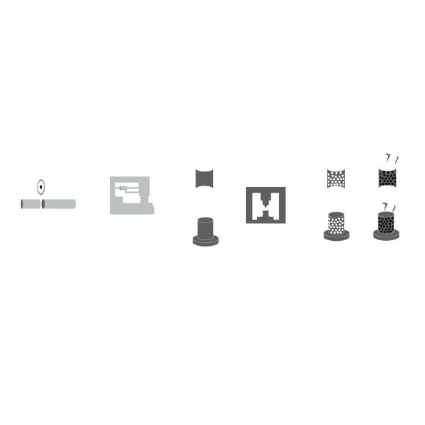 Graphite bearing process production diagram