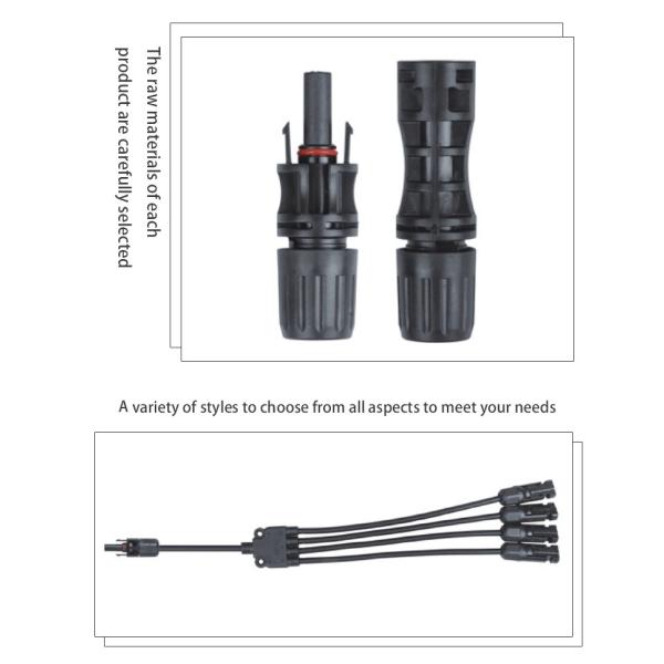 MC4 Solar Photovoltaic Pv Cable Connector With Fuse For Solar System